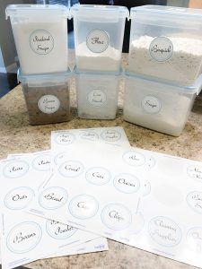 Kitchen Labels to help organize a messy house