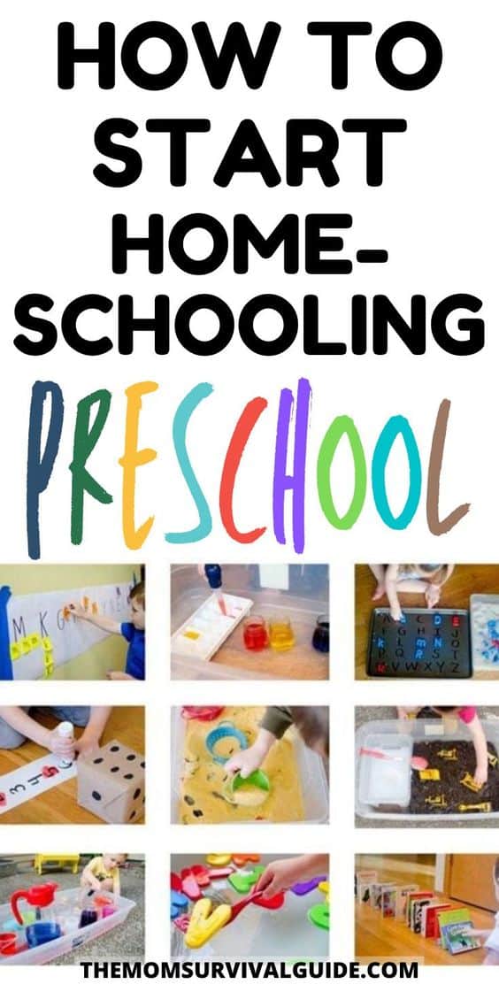 how to do preschool at home pin of home school activities