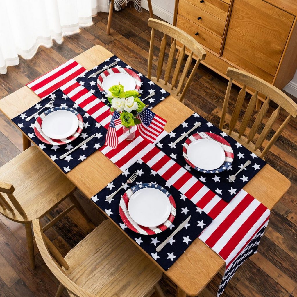 patriotic star placemats