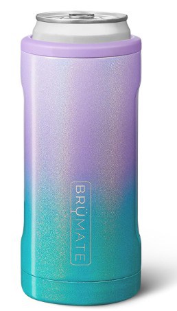 A purple and green sparkly brumate.