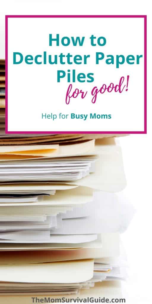 How to Declutter Paper Piles