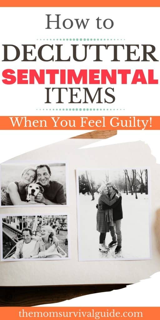 how to declutter sentimental items