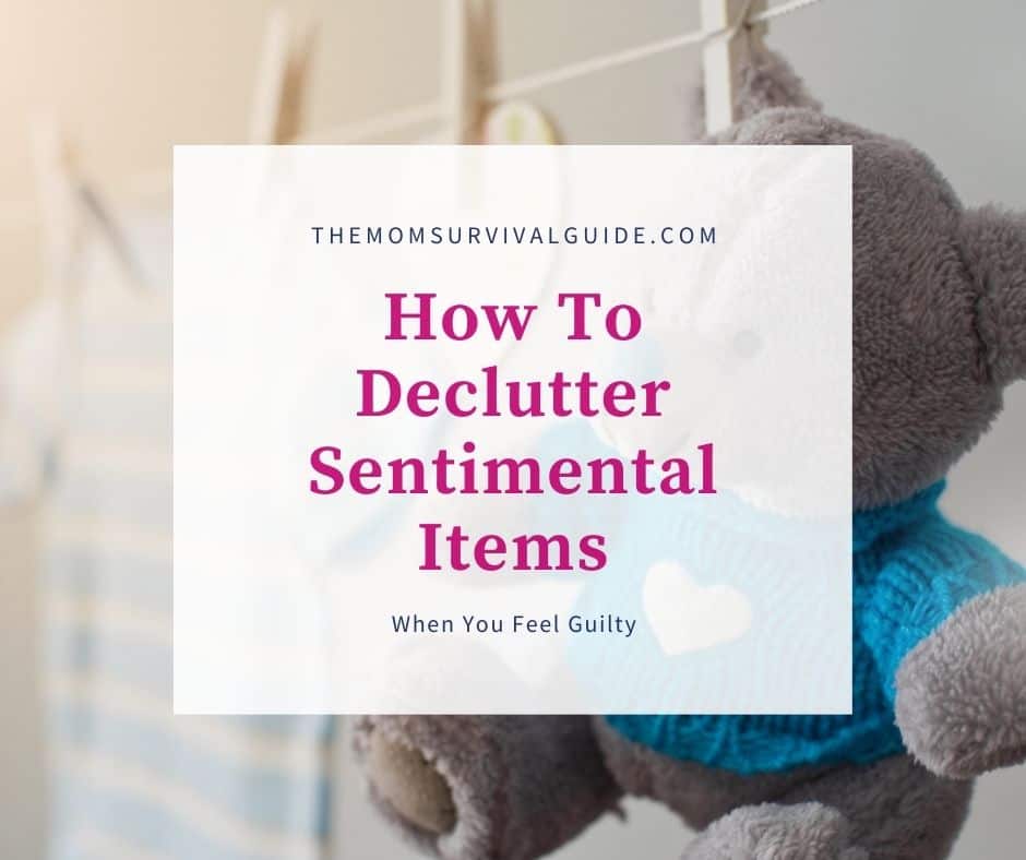 how to declutter sentimental items