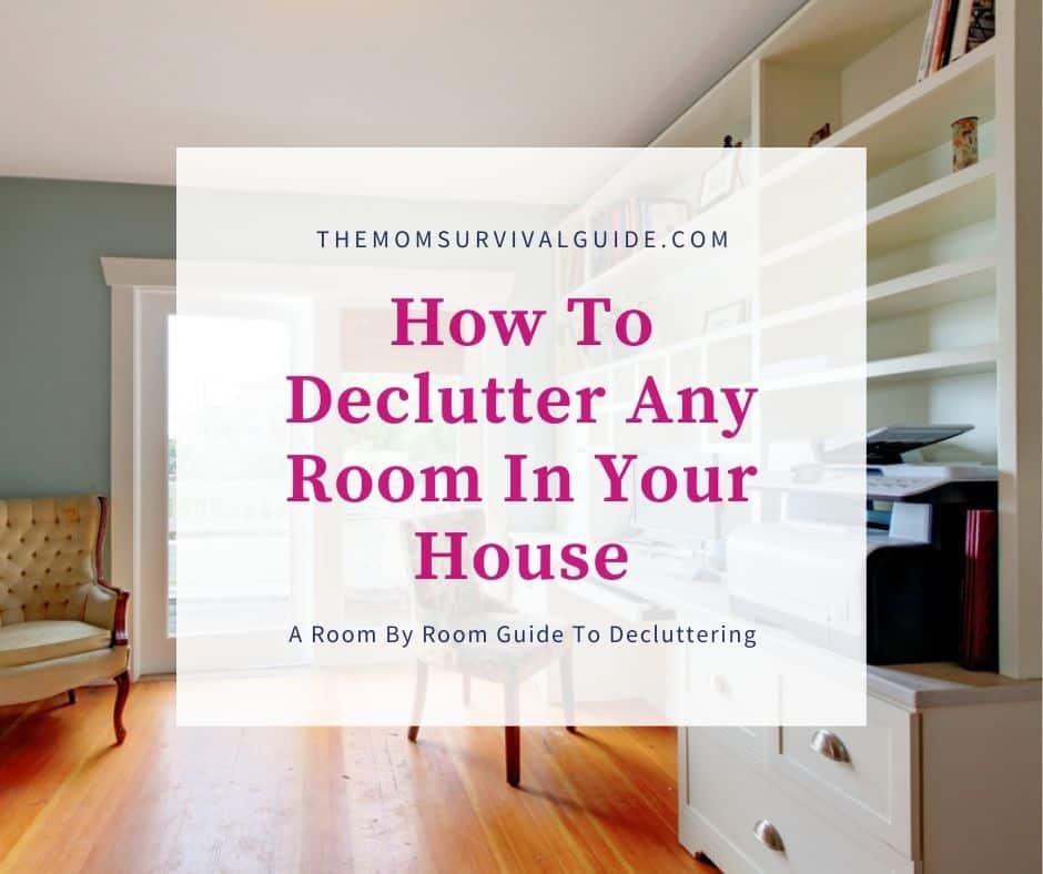 how to declutter a room feature image