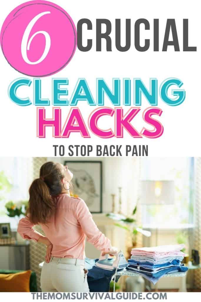 clean with back pain