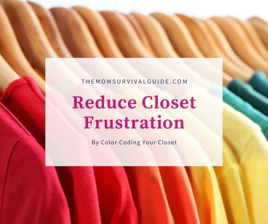 color coded closet Feature Image multi colored shirts