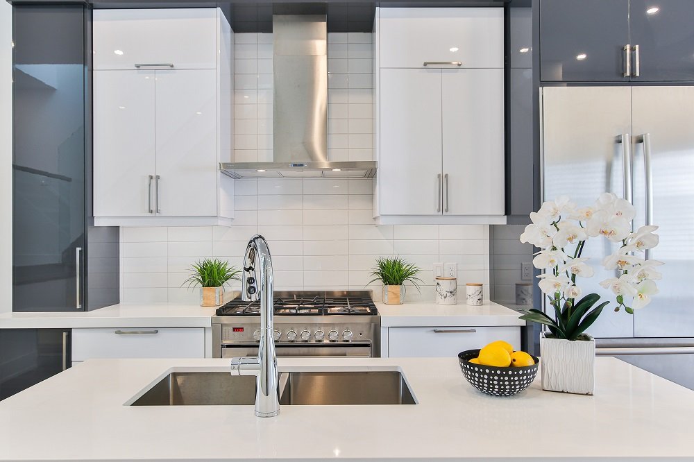 bleached kitchen