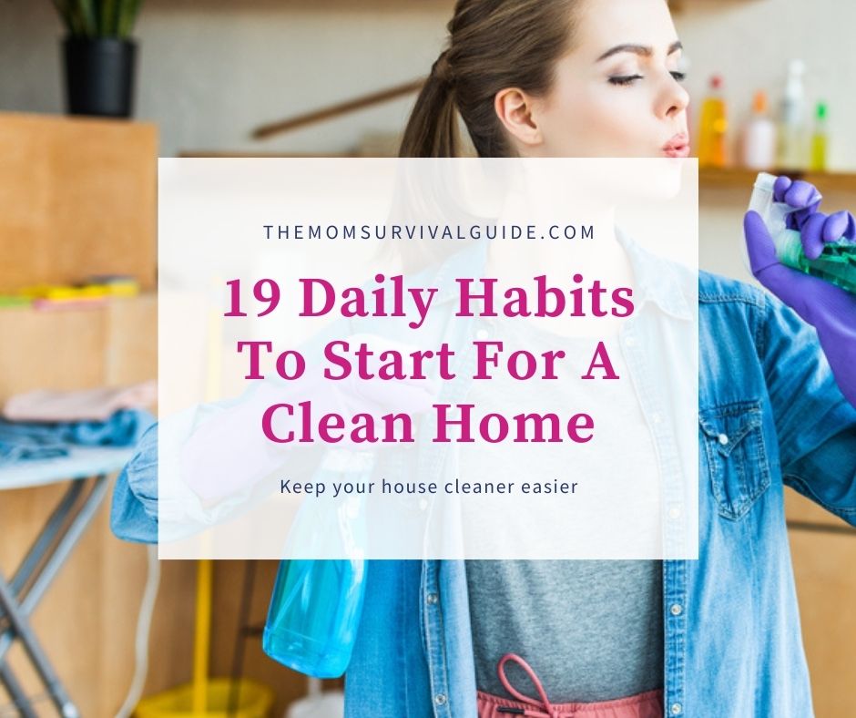 daily habits feature image of woman using spray bottles as guns