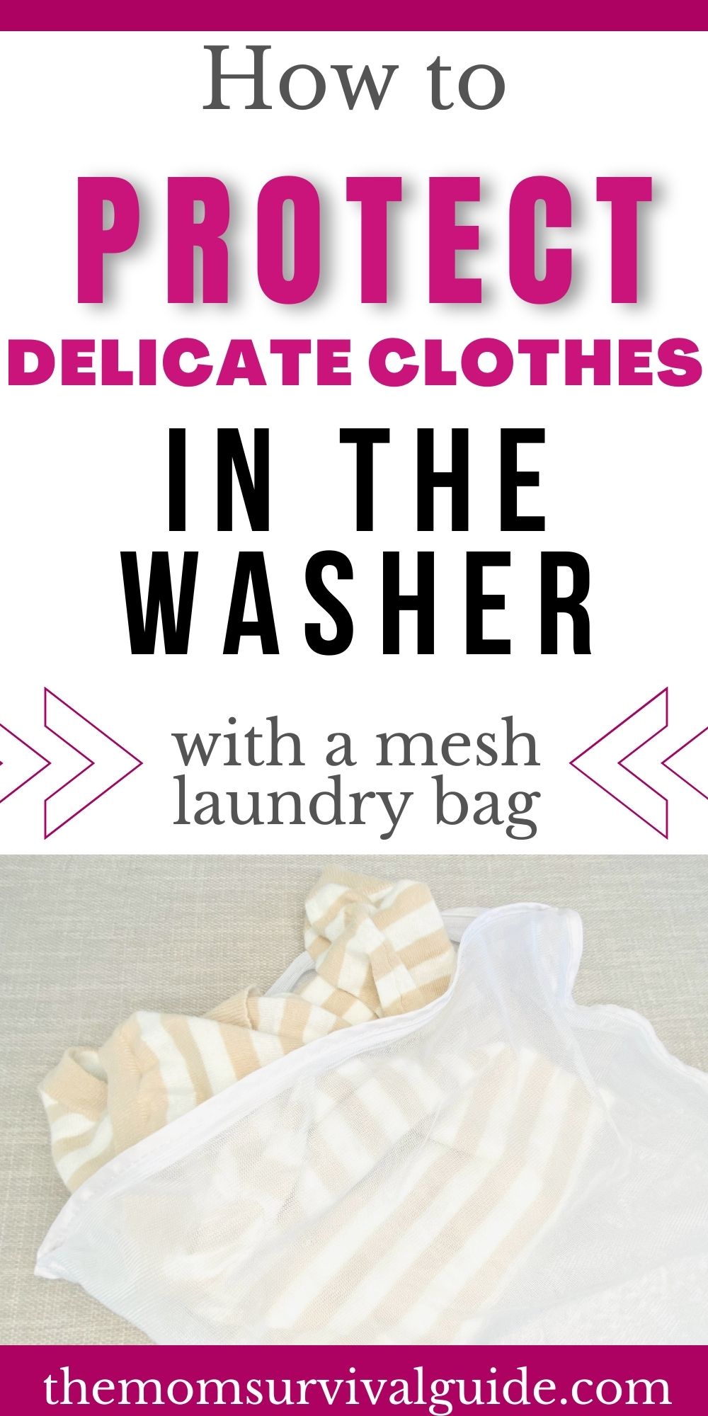 How To Use Mesh Laundry Bags To Stop Damaging Clothes in The Washer