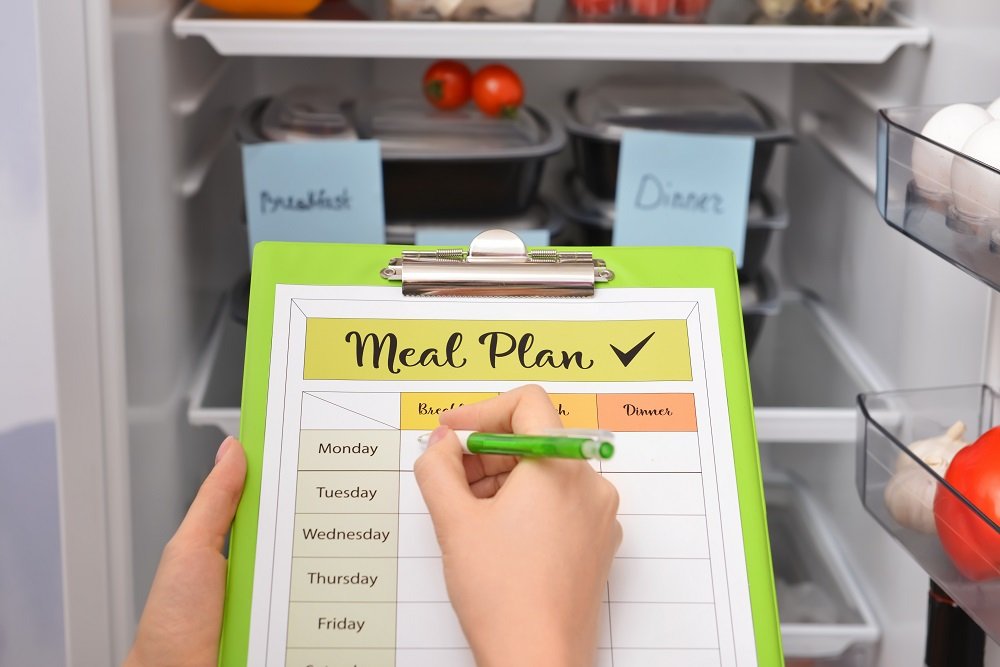 meal planning planner green