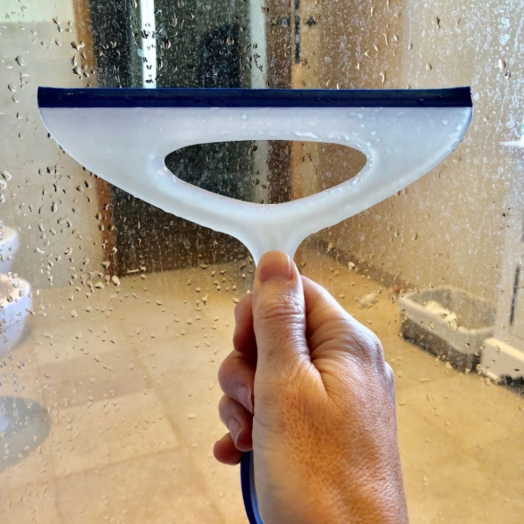 squeegee shower door