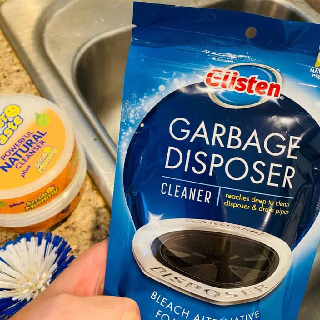 how to get rid of smell in garbage disposal with glisten garbage disposer cleaner in blue bag
